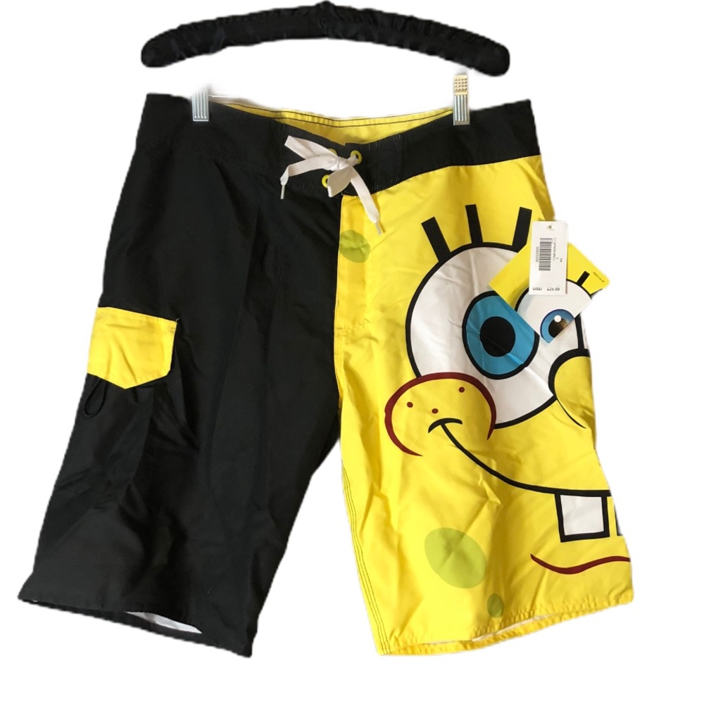 Spongebob men's swim Trunks